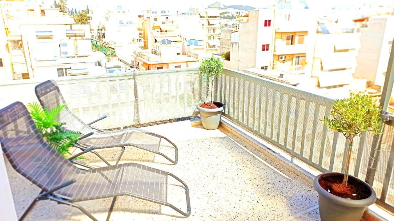 Penthouse With An Incredible View 350M From Metro Station! Lejlighed Athen Eksteriør billede